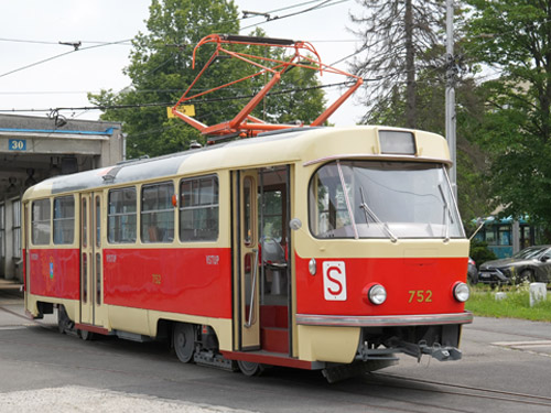 Tramvajový motorový vůz T3 č. 752